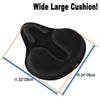 Bicycle Cushion Cover Mountain Bike Road Bike Thickened Silicone Cushion Cover Riding Equipment(Black)