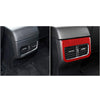 Car Carbon Fiber Rear Air Outlet Decorative Sticker for Mazda CX-5 2017-2018, Left and Right Drive (Red)