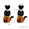 Halloween Acrylic Earrings Personality Festive Jewelry, Style: E000162 Cat