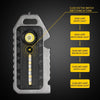 E-SMARTER W5136 Mini Keychain Strong Light Portable Flashlight(Black)