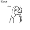 50 PCS Bad Girl Waterproof Dark Tattoo Stickers(CC6375)