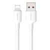 USAMS US-SJ605 U84 2.4A USB to 8 Pin Charging Data Cable, Cable Length:2m(White)