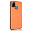 For Infinix Hot 10 Lite Shockproof Sewing Cow Pattern Skin PC + PU + TPU Case(Orange)