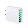 6-Ports Multifunctional Quick Charging USB Travel Charger Power Adapter, Model: White US Plug