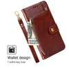 For Samsung Galaxy S25 5G Zipper Bag Leather Phone Case(Brown)