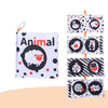 Baby Cloth Book Tear-proof Rustle Sound Quiet Books For Kids, Style: Black and Red Animal
