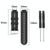 For Garmin Approach S2 / S4 Two-color Silicone Watch Band(Black Grey)