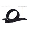 50 PCS  T-shape Self-Adhesive Data Cable Organizer Bundles 12 x 120mm Black