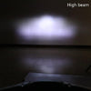 Motorcycle LED Retro Headlights LED Far Near Beam Lights For Yamaha LC135 V2-V6(Smoked Glass)