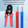 1230pcs /Set Tube-Type Cold-Pressed Terminal Block Crimping Pliers Plastic Box Set