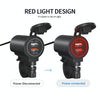 ZH-723F2 Car / Motorcycle QC3.0 Cell Phone Fast Charging Dual USB Car Charger(Red Light)