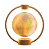 Magnetic Levitation Bluetooth Speaker Ornament Desktop Ambient Glow Night Lights, Style: Light Pattern Starry Moon(EU Plug)
