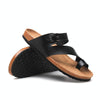Couple Cork Slippers Men Summer Flip-flops Beach Sandals, Size: 36(Black)