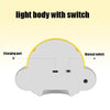 UFO Remote Control USB Charging Night Light Bedside Smart Sensor LED Atmosphere Light(Yellow)