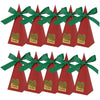 10pcs Christmas Candy Boxes Triangle New Year Party Xmas Gift Paper Packaging Box, Style: Gift Box