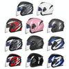 GXT Electric Vehicle Four Seasons Sun Protection & Windshield Double Lens Helmet, Size: M(Bright Black Red)