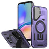 For Samsung Galaxy A05s Shield Frame Holder MagSafe Phone Case(Purple)