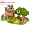 4 PCS 3D Puzzle Toy DIY Intellectual Development Jigsaw Puzzle(1890-K)