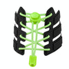 1pairs Spring Buckle Lazy Elastic Shoelaces For Adults And Children 110cm(NO.193 Fluorescent Yellow)
