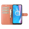 For Alcatel 1SE  2020 Litchi Texture Horizontal Flip Protective Case with Holder & Card Slots & Wallet(Brown)