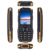 Rugtel R2C Rugged Phone, IP68 Waterproof Dustproof Shockproof, 2.4 inch, MTK6261D, 2500mAh Battery, SOS, FM, Dual SIM (Orange)