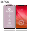 25 PCS 9H HD Large Arc High Alumina Full Screen Tempered Glass Film for Xiaomi Mi 8 Pro