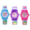 JNEW A335-86224 Children Cartoon 3D Cooking Firl Waterproof Quartz Silicone Watch(Blue)