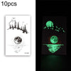 10 PCS Waterproof Color Luminous Tattoo Sticker Face Sticker(EX-028)