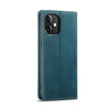 For iPhone 12 / 12 Pro CaseMe-013 Multifunctional Retro Frosted Horizontal Flip Leather Case with Card Slot & Holder & Wallet(Blue)