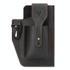 HUMERPAUL Retro Keychain Wears Belt Leather Mobile Phone Bag Men Waist Bag(Black)
