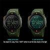 SKMEI 1301 Multifunction 50m Waterproof Sports Bluetooth Smart Watch, Compatible with Android & iOS System(Army Green)