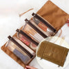 4 In 1 Women Travel Portable Waterproof Mesh Cosmetic Bag(Khaki)
