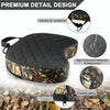 Camouflage Shaped Portable Camping Thickened Cushion, Size: 40x29x7cm(Black)