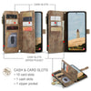 For Samsung Galaxy A36 CaseMe C30 Card Slots Zipper Wallet Leather Phone Case(Brown)