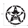 D-520 Star Pattern Car Modified Hood Decorative Sticker(Black)