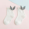 Girls Fashion Personality Wings Socks Baby Cotton Socks, Color:White(M)