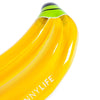 Water Fun Inflatable Banana Shaped Pool Lounge Swimming Ring Floating Raft Floats, Size: 180*95cm