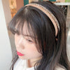 Gold Trim Crystal Hoops All-Match Hair Accessories Headband Non-Slip Crystal Headwear(3 Black)