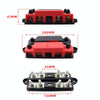 CP-4127 RV / Yacht M8 4-stud Double Row Busbar(Red Black)