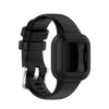 For Garmin Vivofit JR3 Silicone Pure Color Watch Band(Black)