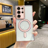 For Samsung Galaxy S25 Ultra 5G Imitation Original Magsafe TPU Phone Case(Pink)