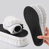 1pair Thickened Arch Support Cushioning Shock Absorbent Sweat Anti-Odor Breathable Insoles, Size: 45-46(Black)