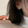 Temperament Ladies Light Luxury Pearl Double Layer Earrings Diamond Earrings, Specification:EH1468
