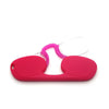 Clip-nose Reading Glasses Portable Reading Mirror No Mirror Leg Glasses, Degree: +150(Rose Red)