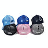 Summer Cotton Mesh Opening Ponytail Hat Sunscreen Baseball Cap, Specification:No Mark(Grey)