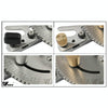 Woodworking Pusher Slide Ruler Woodworking Table Saw Measuring Tool, Style:Aluminum Handle + Tenon + Limit
