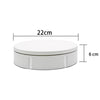 22cm Charging Rotating Display Stand Video Shooting Turntable, Load: 50kg, Power Plug:EU Plug(White)