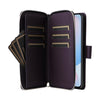 For Samsung Galaxy A56 Nine-card Slots Zipper Wallet Bag Leather Phone Case(Dark Purple)