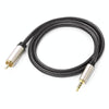 UGREEN 3.5mm to RCA Audio Cable Xiaomi Mi 1/2 TV Digital SPDIF Cable, Length: 1m (Black)