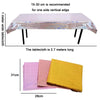 Birthday Party Foil Laser Tablecloth Wedding Decoration Supplies(1x2.7M Pink)